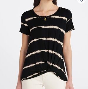 Nine Britton x Stitch Fix Ombré Front Knot Tee XXL EUC